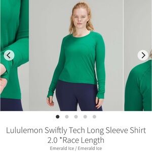 Lululemon green swiftly